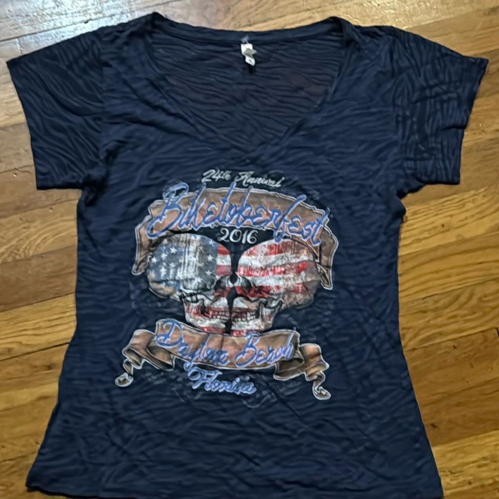 vintage  Daytona bike week  skull t shirt